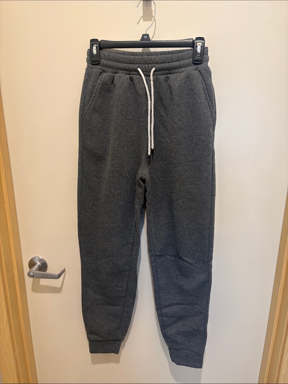 Charcoal Gray Drawstring Jogger Sweatpants